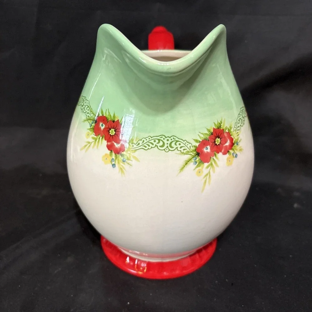 NEW Pioneer Woman Holiday Cheer Christmas Tree Lg Pitcher 92.5 Oz